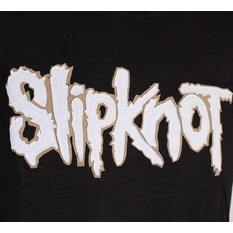 tričko pánské Slipknot - Logo & Star Applique Slub - ROCK OFF, ROCK OFF, Slipknot